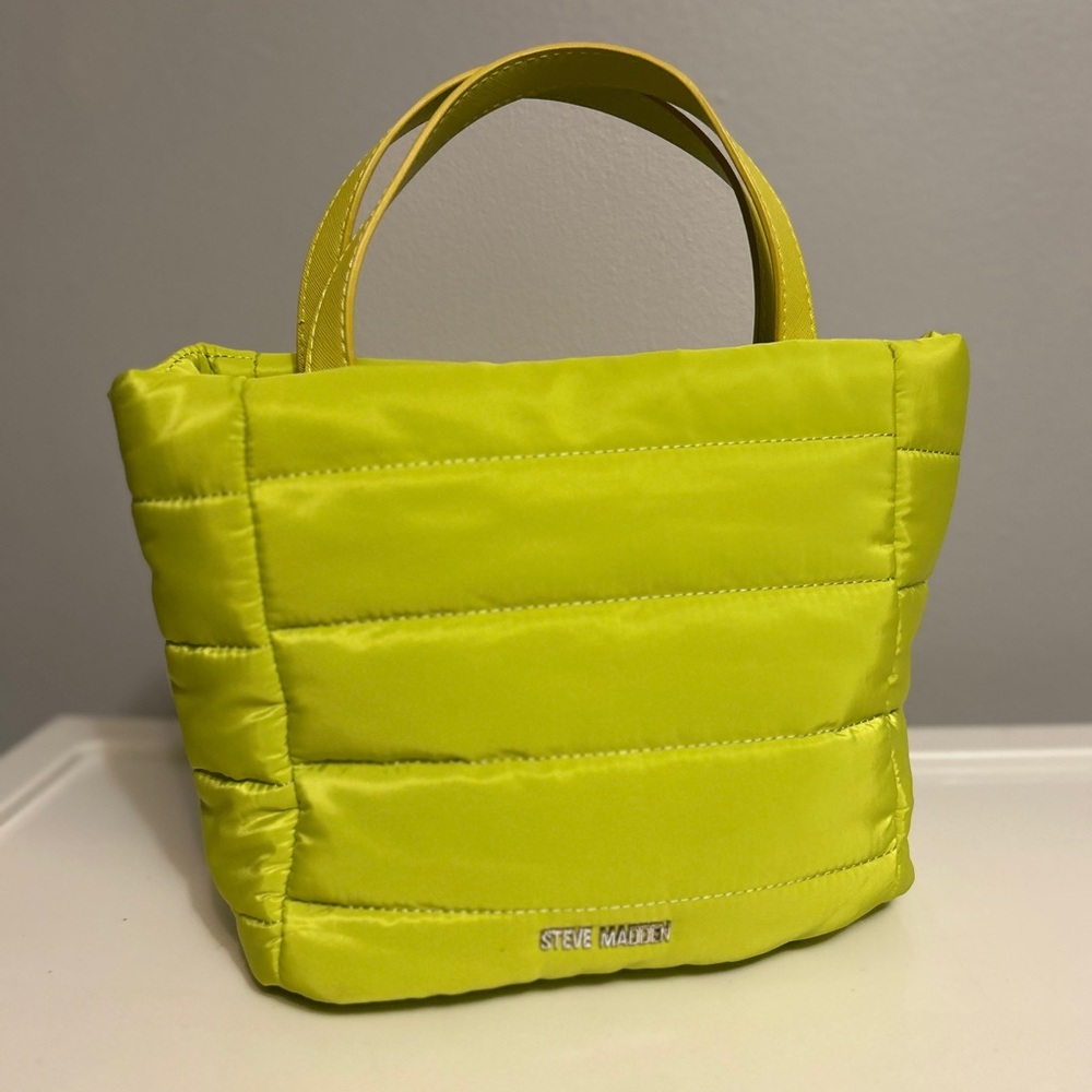 Steve Madden Neon Yellow Tote Bag